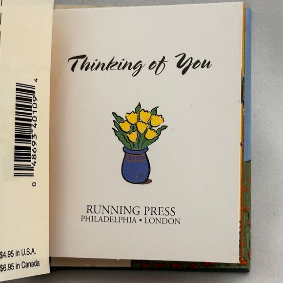 Rare Miniature "Thinking of You" Pop Up Book (Vintage 1997) - Picture 2 of 4